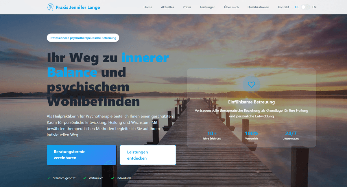 Psychotherapie Praxis Jennifer Lange